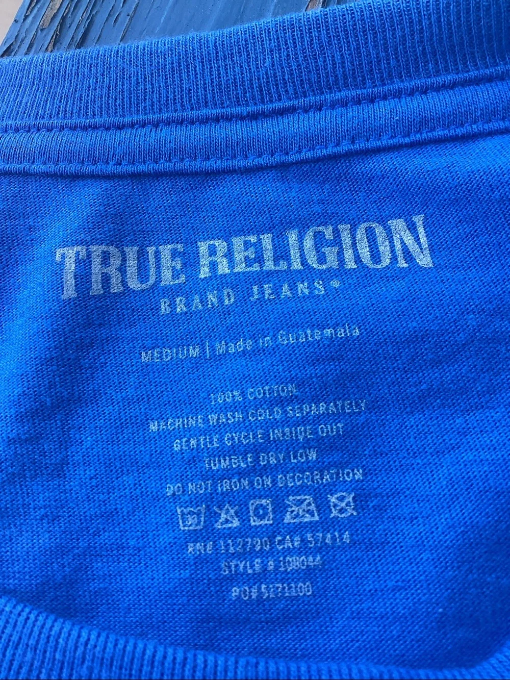 True Religion Script Short Sleeve T-Shirt Men’s Size M New